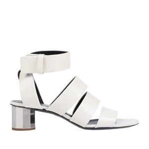 NWT Proenza Schouler sandals w metallic heel 39.